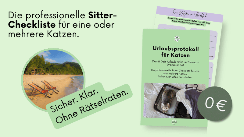 Katzensitter Checkliste Urlaubsprotokoll